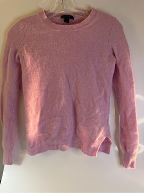 Saks 5th Ave Classic Crewneck Pink Women's Sweater girls 100% Cashmere S/P